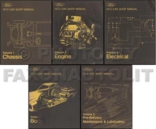 1973 Ford Shop Manual Torino Ranchero Montego T bird Galaxie Mustang Lincoln
