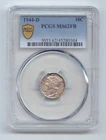 1944-D Mercury Dime, PCGS TrueView MS-62 FB, Full Split Bands