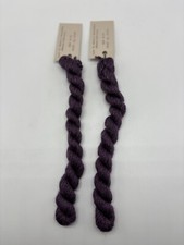 Silk and Ivory Needlepoint Yarn 28.8 Yd New Lot Of 2 Plum Color 53