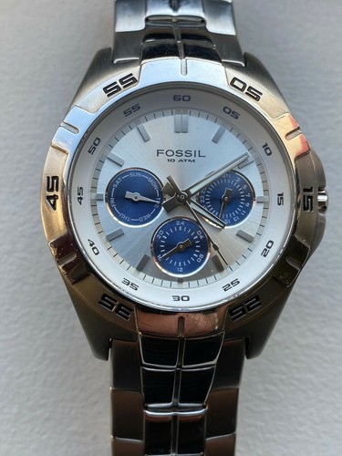 Fossil Watch 10 Atm BQ-9303 Stainless 