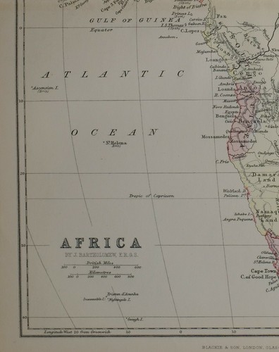 1886 Aufdruck Karte Afrika Sudan Abessinien Angola Umhang Kolonie Transvaal - Bild 5 von 5