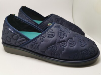 Paul Smith Herren Größe UK 9 ''Petzel'' Hausschuhe Schuhe (Neu im Karton) in Marineblau mit Vibram-Sohle