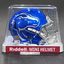 Boise State Broncos Speed Mini Helmet Riddell NCAA Blue 2024 Chrome Mask NEW!