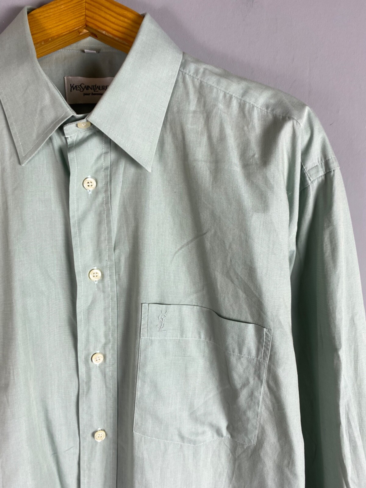 camicia uomo vintage YSL Yves Saint Laurent taglia L