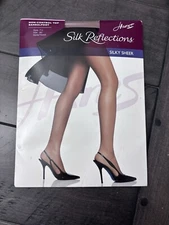 2003 Hanes Silk Reflections Silky Sheer Sz AB Style 715 Barely There Non-Control