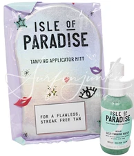 Isle of Paradise Self Tanning Water Medium Applicator Mitt Hello Golden Glow 2pc