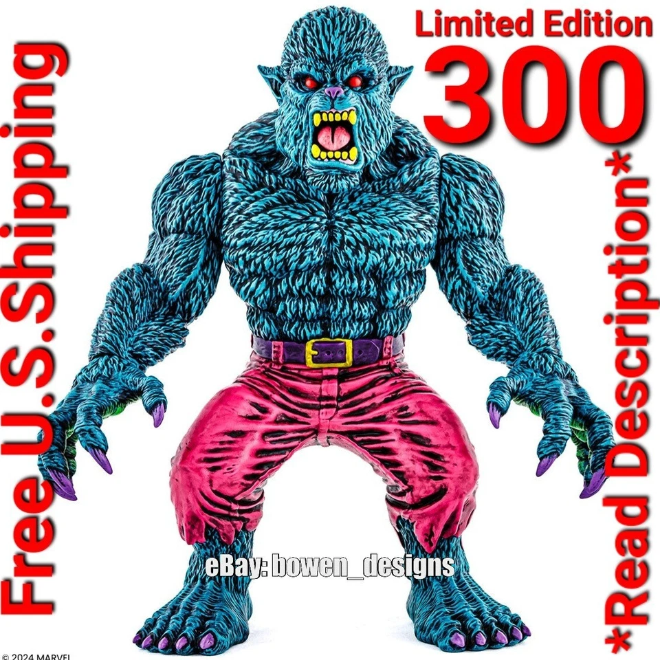 Mondo EXCLUSIVO J. Groman HOMBRE LOBO DE NOCHE Variante Psicodélica Wolf Man Thing Foto 2 de 4