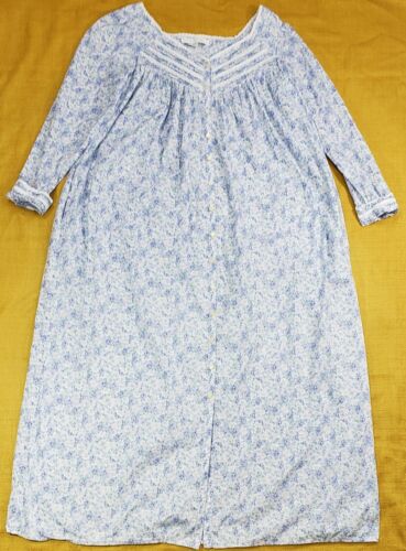 Eileen West Long Floral Nightgown Queen Anne's Lac