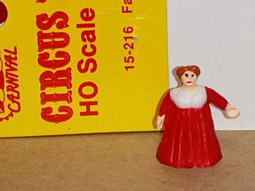 Figurina Circus Town scala HO FAT LADY 15-216 PLASTICA PRE-DECORATA BELLA che canta? - Foto 9 di 11