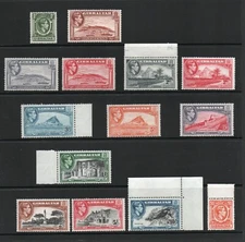 GIBRALTAR SG 121-131 1938 GVI SET MNH
