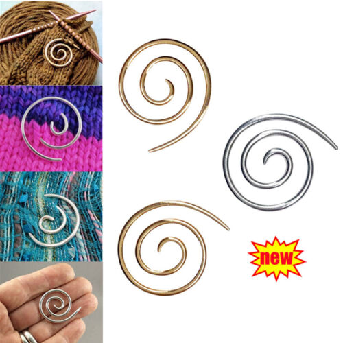 Spiralkabelstricknadel Schalnadel Gebogene Gobelinnadel Zum Nähen Von Aa E - Picture 1 of 10