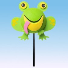 Tenna Tops Cute Green Frog Car Decor Antenna Topper Auto Accessory (New)