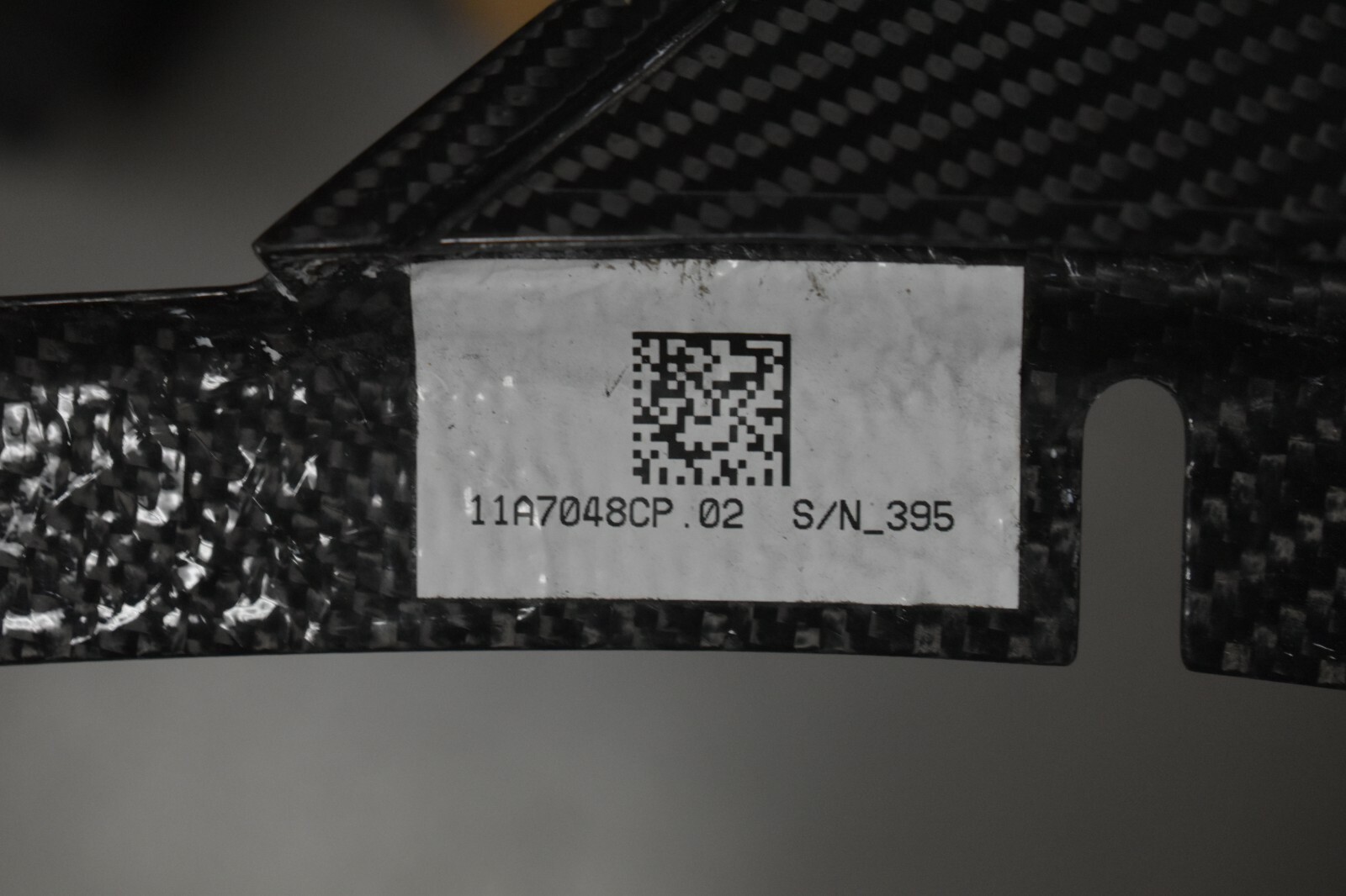 MCLAREN 650 QUARTER TRIM CARBON FIBER RIGHT SIDE FACTORY OEM 2016 