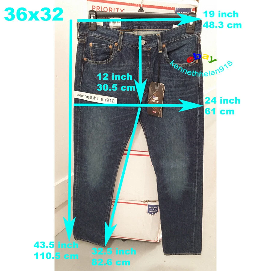 LEVIS 501 MADE IN THE USA ORIGINAL FIT SELVEDGE JEANS MENS SIZE 36X32