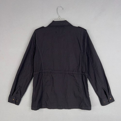 Lily Aldridge Velvet Jacket Womens Small Gray Ruby Army Coat Military Tactical - Picture 4 of 14