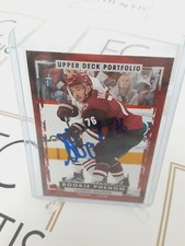 Laurent Dauphin Signed Portfolio Rookie Signature Auto Autograph Arizona Coyotes