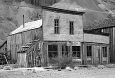 1940 Ghost Town Pool Hall, Eureka, Colorado Old Photo 13" x 19" Reprint