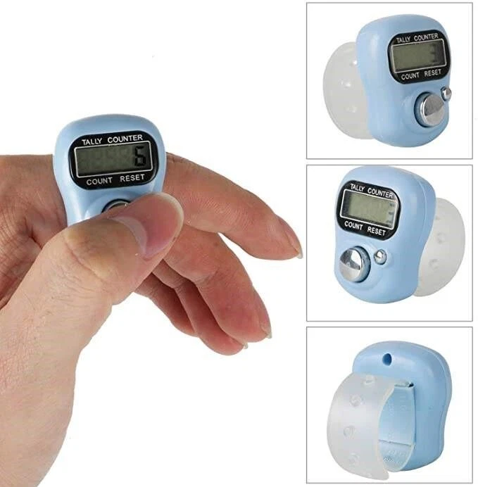3 x Handzähler | Fingerzähler | Schrittzähler | Zähler digitaler Counter Klicker - Bild 4 von 4