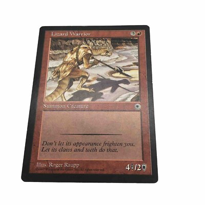 Magic The Gathering Lizard Warrior Portal Common Creature