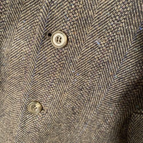 VINTAGE John Alexander Jacket Gray Striped 100% Wool Blazer Sport Coat - Picture 4 of 14