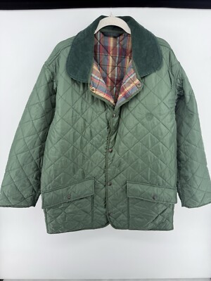 Belfe & Belfe Men's Green Quilted Jacket Size 50