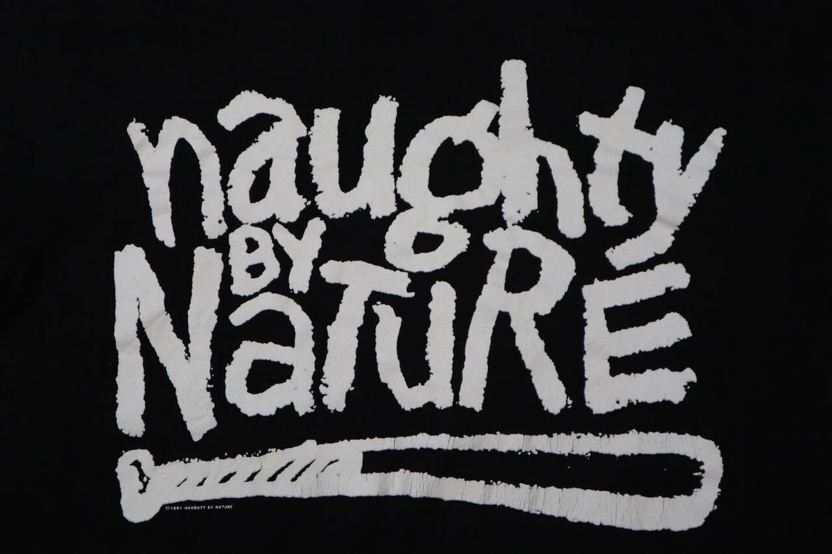 Vintage 1991 Naughty by Nature T Shirt L OPP Promo Tee Tommy Boy