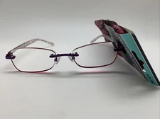 Foster Grant Daniella Purple  + 2.75 Women Rimless Reading Glasses READERS