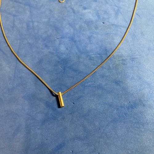 madewell mini bar necklace gold tone 22 