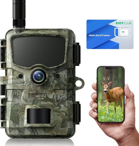 Campark 24MP 4G LTE Wireless Cellular Trail Camera APP Wildlife Game Cam Outdoor