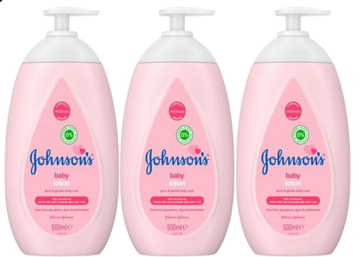 Johnson's Baby Lotion 500ml  x 3