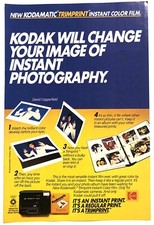 1983 Original Print Ad Full Page - Kodak - Trimprint Instant Color Film. Vintage
