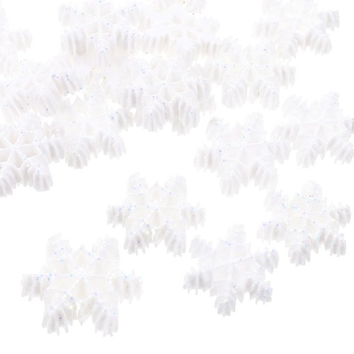 2 Count Resin Snowflake Accessories Small Ornaments Snowflakes Decoration - Picture 9 of 12