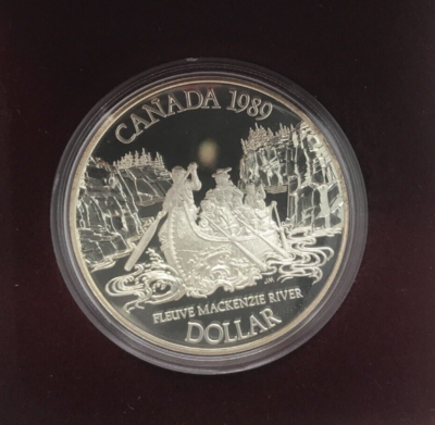 1989 Canada $1 Silver Dollar Coin Proof Mackenzie Voyage #0250 | eBay
