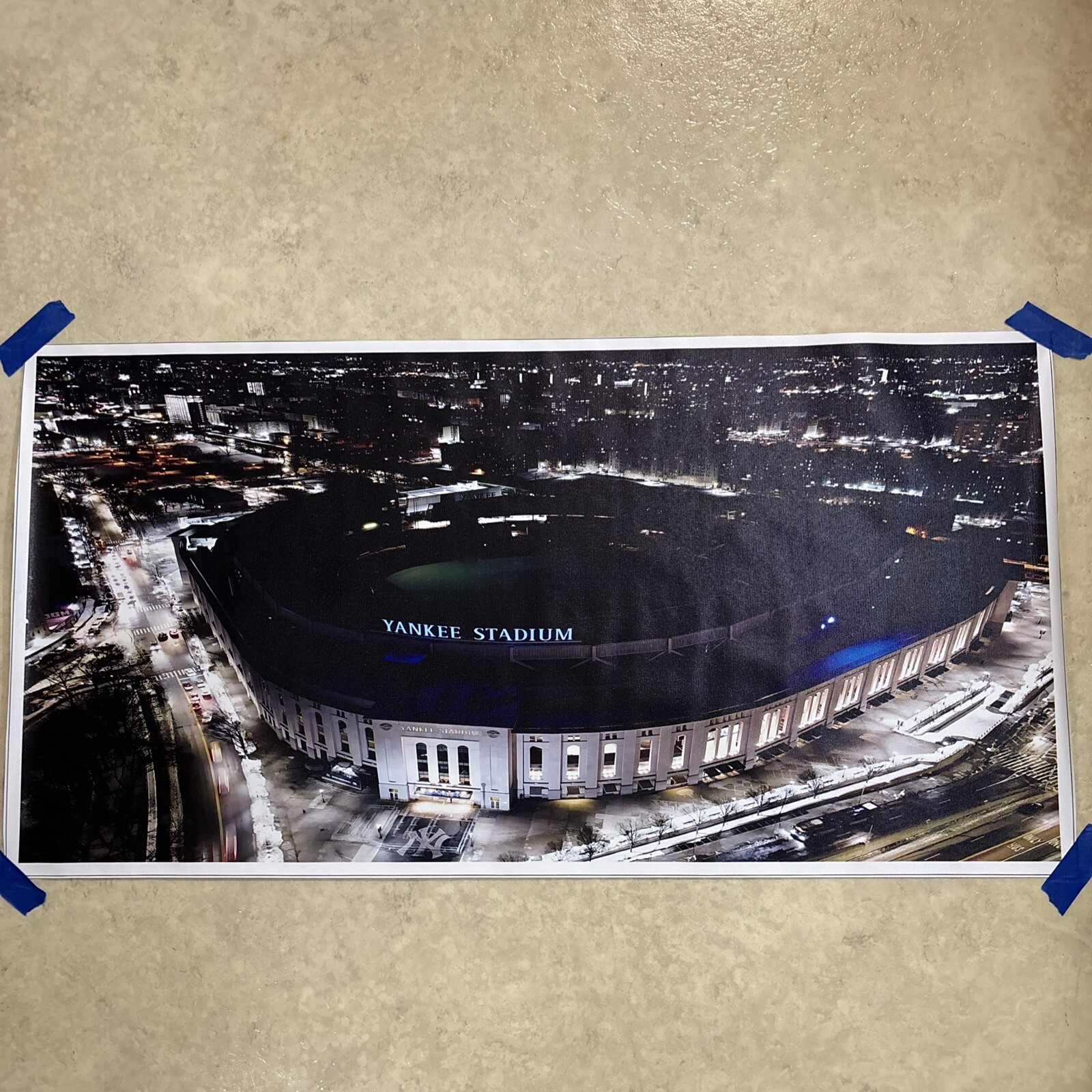 Yankee Stadium - New York Yankees MLB ✅ Poster Canvas Wall Art Man Cave ✅ 16x33”