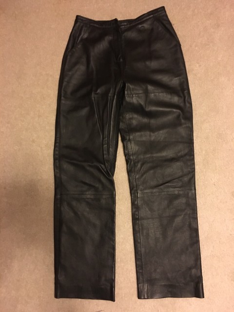 Women's pants, fully lined, genuine Leather, size 4P preowned | eBay