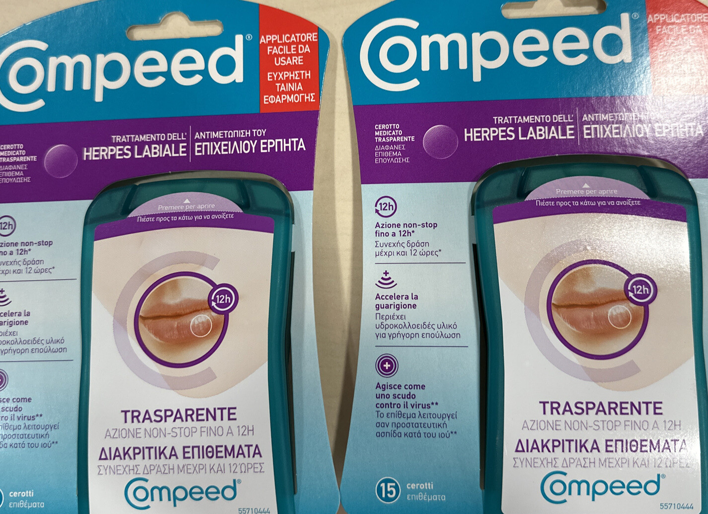 Compeed Trattamento Herpes Labiale - 15 Cerotti Trasparenti - Immagine 4