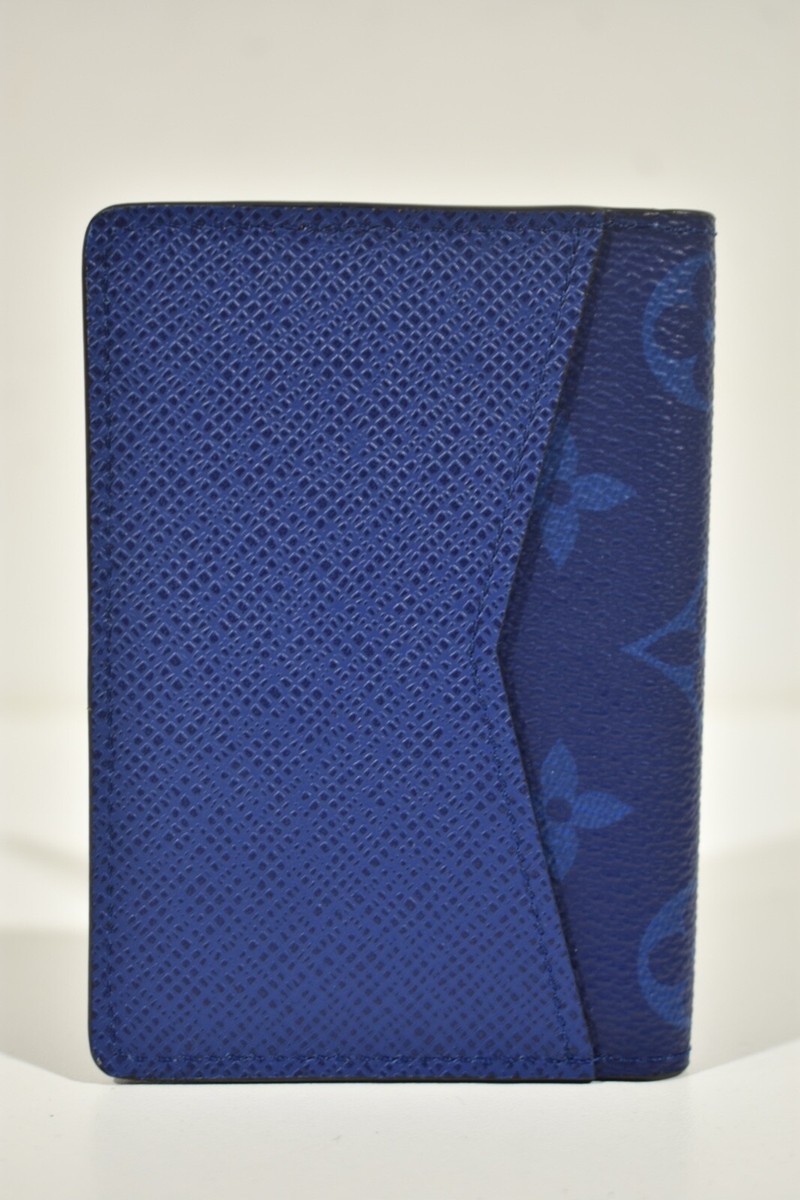 Louis Vuitton Taiga Taigarama Navy Blue Monogram Logo Pocket
