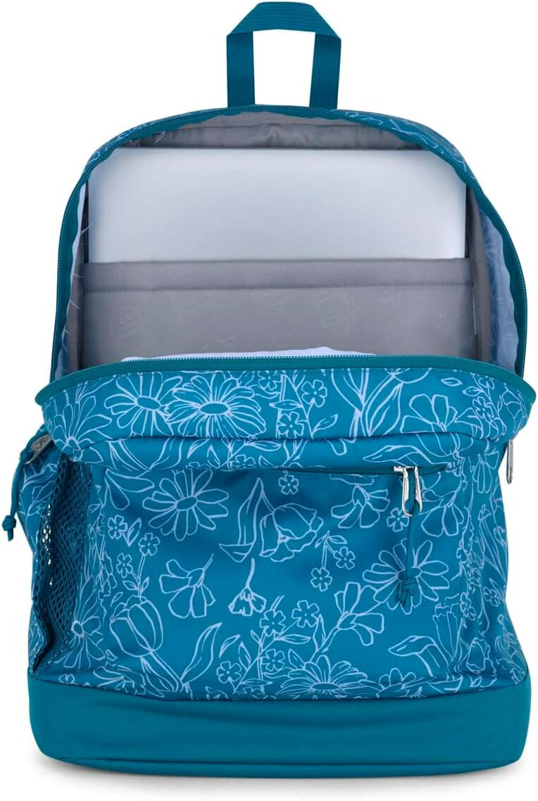 JanSport Delightful Daisies Green Cross Town Plus Laptop