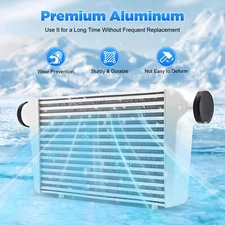 Universal 25"x12"x3" FMIC Aluminum Turbo Intercooler 3inch Inlet & Outlet NEW