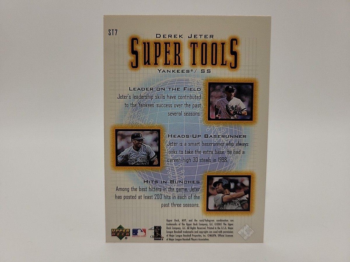 🔥 2001 Upper Deck Derek Jetter Super Tools #ST7 Insert. NY