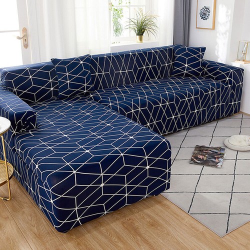 Elastische Sofabezüge für Wohnzimmer Verstellbar Geometrisch Lounge Couch Schonbezüge - Bild 25 von 34
