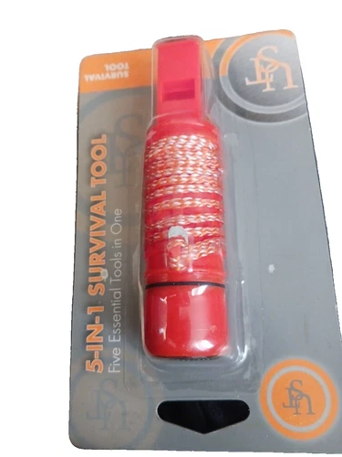 Survival Tool 5 in 1 emergency preparadness gear bug out bag equipment orange