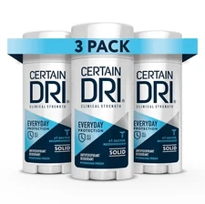 Certain Dri Clinical Strength Antiperspirant Deodorant Pack of 3 2.6 Ounce