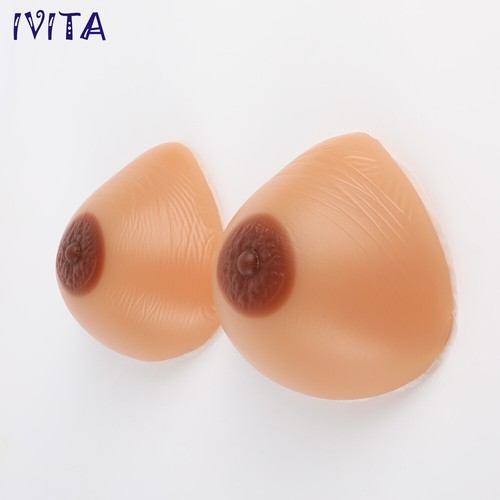 A-FF Cup Triangle Silicone Breast Forms Fake Boobs Crossdresser Fake Boobs - Picture 4 of 12