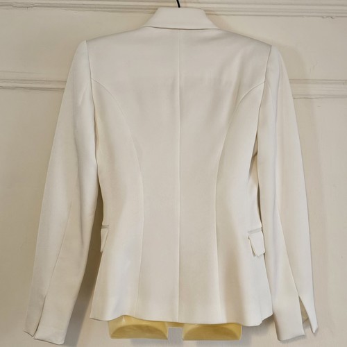 Camilla and Marc Past Love Double Breasted White Pearl Blazer Jacket Size 6 - Picture 13 of 14