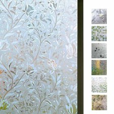 Stained Glass Window Film Static Cling Privacy Window Film for Office