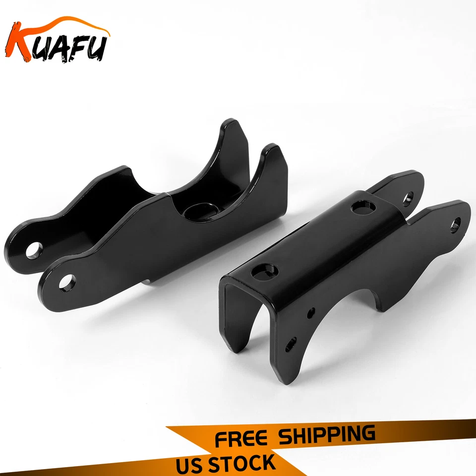 Par de soportes de amortiguador inferiores traseros aptos para Ford F250 F350 Super Duty 1999-2005 Foto 4 de 4