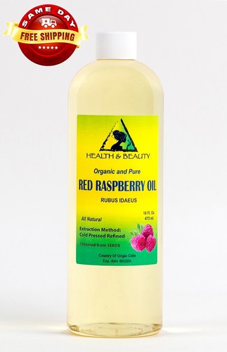 RED RASPBERRY SEED OIL REFINED by H&B Oils Center COLD PRESSED 100% PURE 48 OZ - Picture 6 of 12