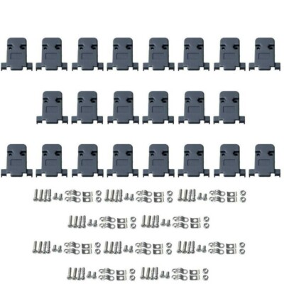 10x Grau DB9 Pin Buchse Stecker D-Sub Stecker Lötanschluss Serielle Haubenschale