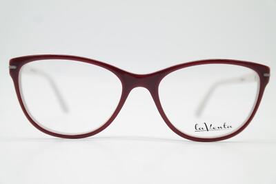 Brille la Venta 81652 Weinrot Weiß Silber Oval Brillengestell eyeglasses Neu